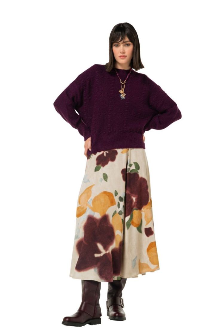 Vloeiende midi-rok 69 Multi Color