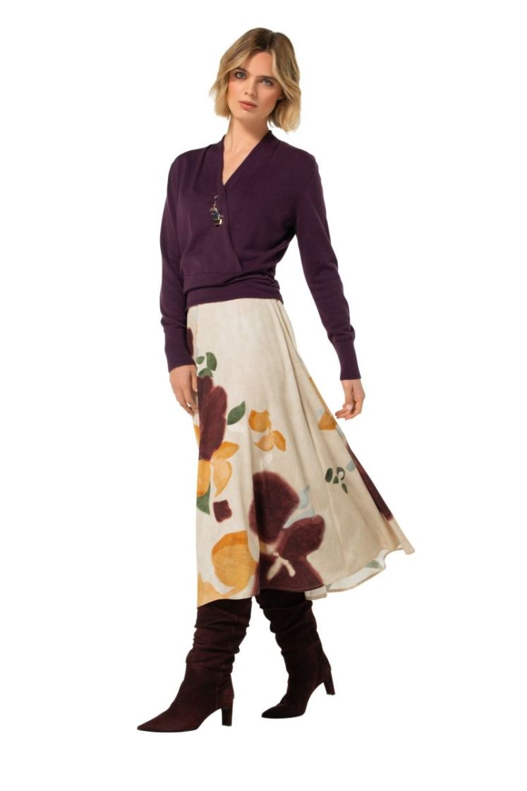 Vloeiende midi-rok 69 Multi Color