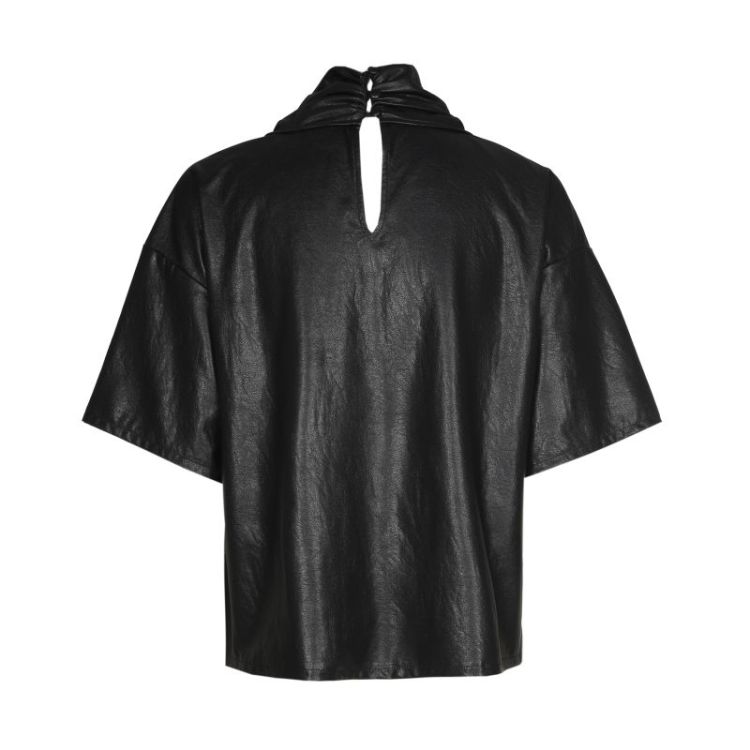Rechte top in vegan leather 10 Black