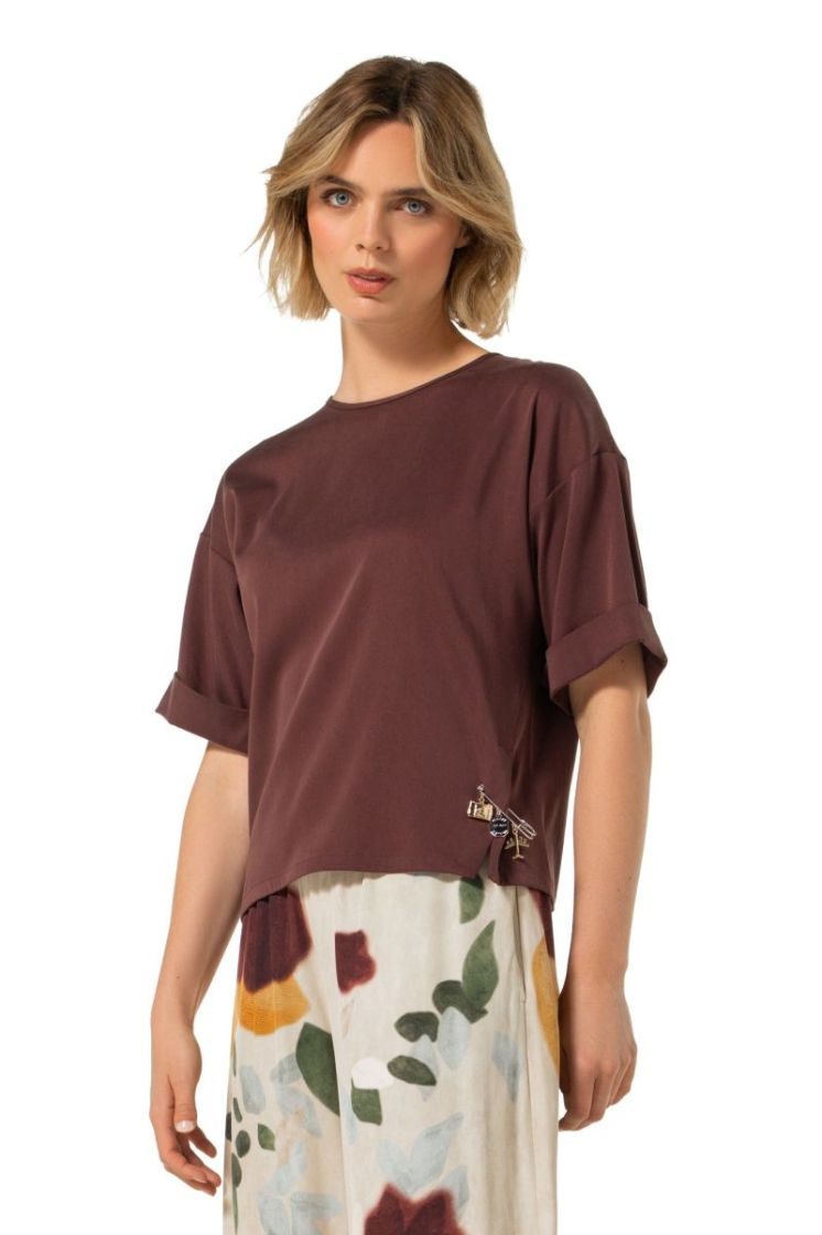 Rechte allround top 52 Burgandy